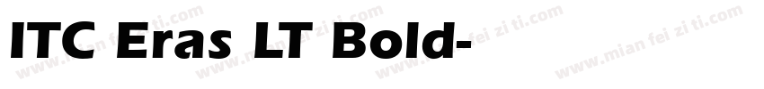 ITC Eras LT Bold字体转换